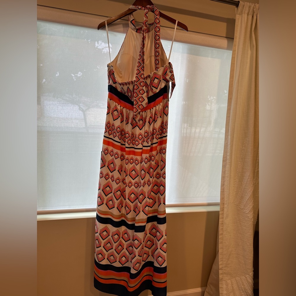 Eliza J NWT Missy Geometric Halter Maxi Dress - Picture 11 of 14
